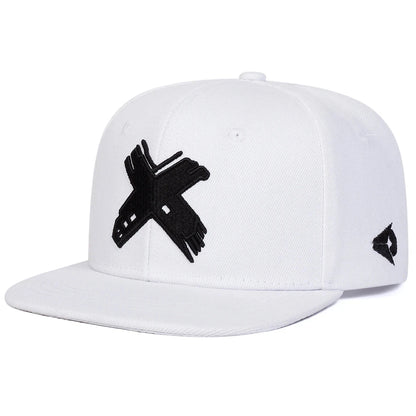 Hat Snapback Cap X Logo Casual Spring & Autumn Hip-Hop Style deideas