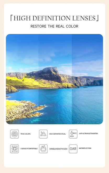 Gafas de sol fotocromáticas de montura grande - Gafas de moda UV400 para oficina y exterior