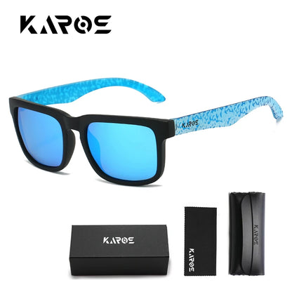 Square Polarized Sunglasses - UV400, PC Frame, Mirror Lens, 6 Colors, Unisex