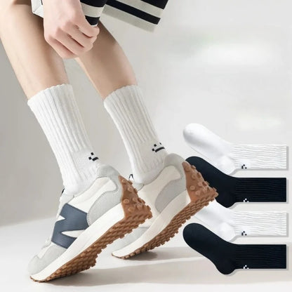 Cotton Crew Socks – Soft Blend Mid-Tube, Unisex 35-44