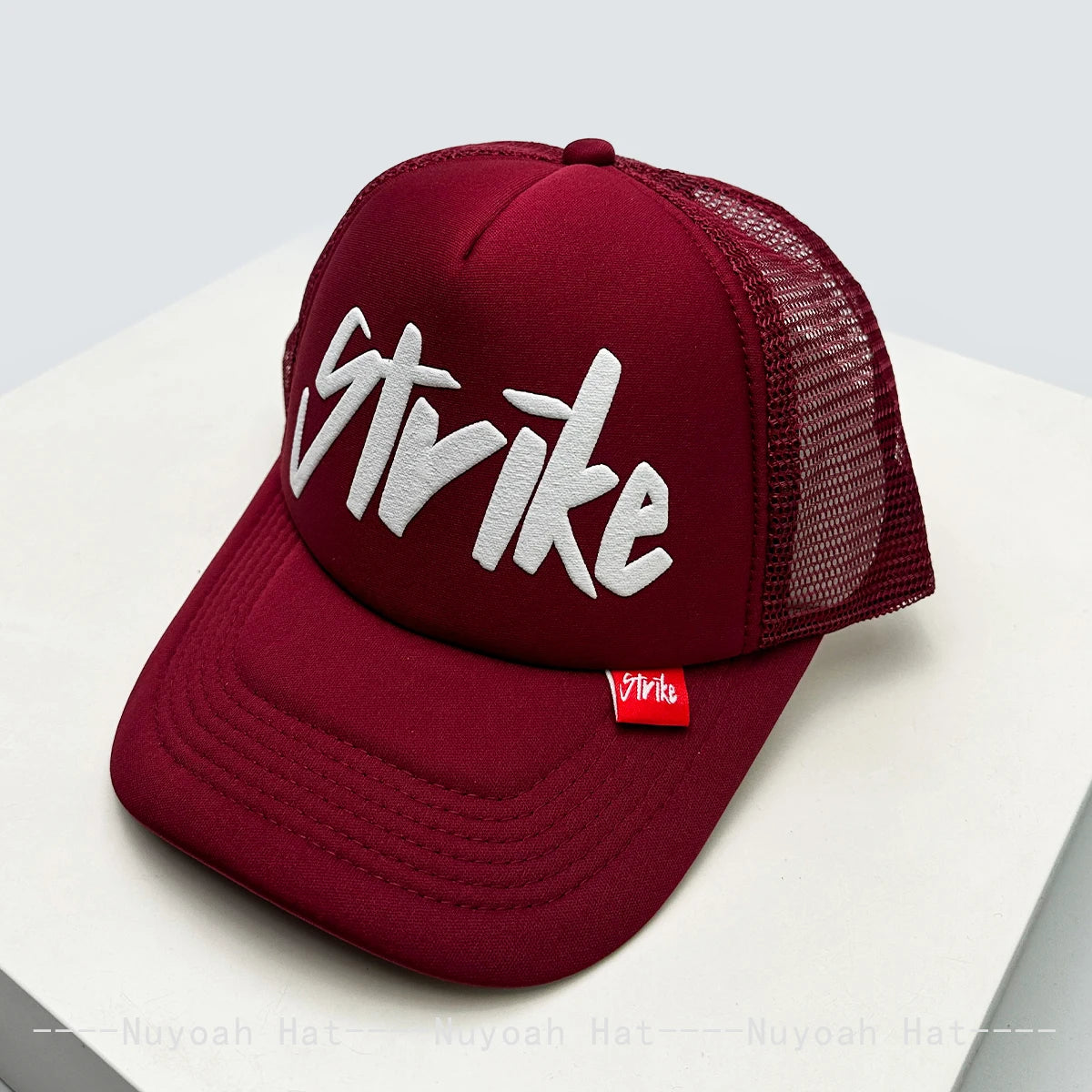 Strike Printed Letter Trucker Cap, Unisex