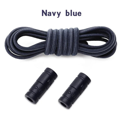 No-Tie Elastic Shoelaces with Color Buckle