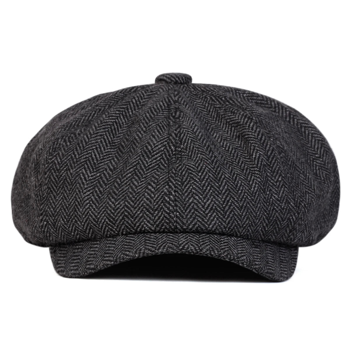 Retro Herringbone Newsboy Cap - British Painter's Beret Unisex