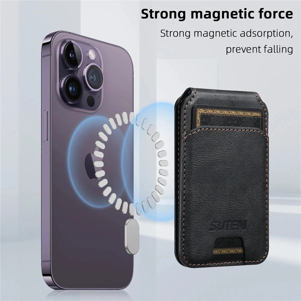 Wallet Pro Magnetic Leather Wallet for iPhone 17 16 Pro Max, 15, 14, 13, 12 and 11 deideas