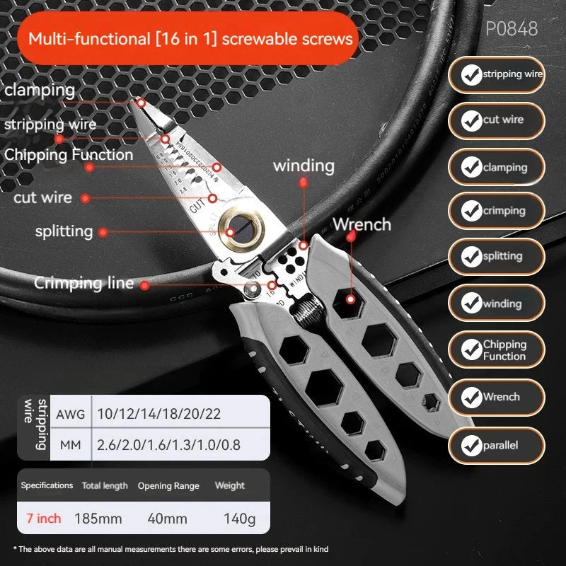 Pliers Multifunctional 9 in 1 Pliers deideas