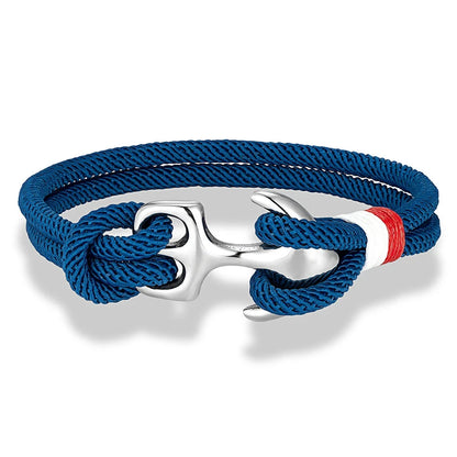 Nautical Survival Bracelet  Dual Rope with Stainless Steel Anchor deideas
