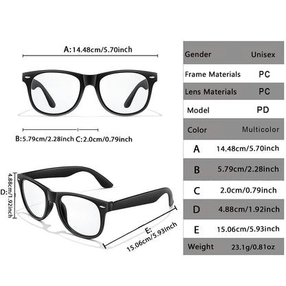 Gafas de Miopía Redondas Vintage - Lentes Graduadas Ligeras 0 a -4.0