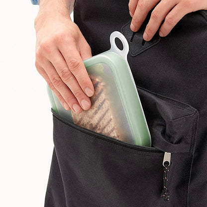 Portable Silicone Lunch Box  Sandwich & Snack Container deideas