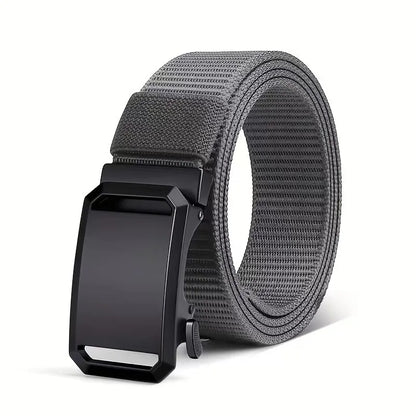 Canvas Tactical Belt - Automatic Buckle, 3.8cm, 125cm, 6 Colors, Unisex