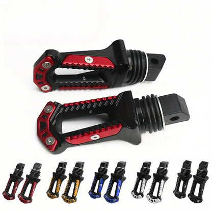 Estriberas traseras de aluminio CNC para Kawasaki KLR 650 – Estriberas universales para motocicleta