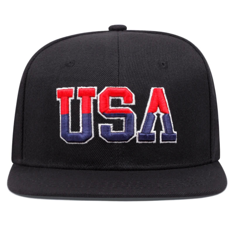 American Flag Baseball Cap, Snapback & Mesh Styles