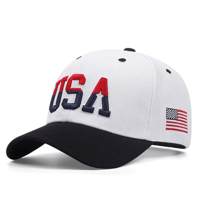American Flag Baseball Cap, Snapback & Mesh Styles