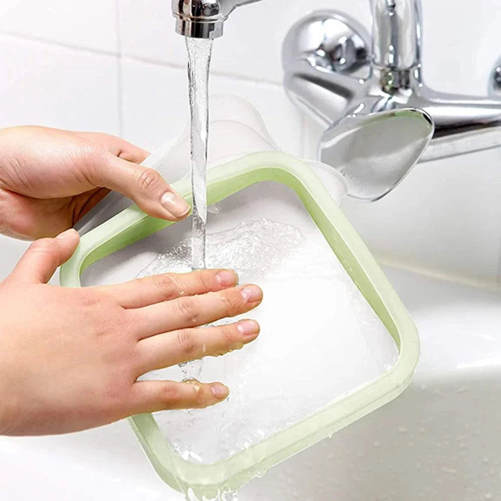 Portable Silicone Lunch Box  Sandwich & Snack Container deideas