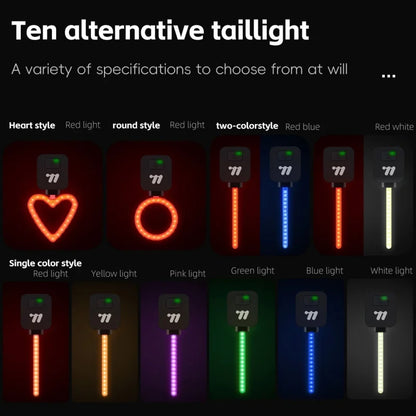 DIY LED Taillight – Replaceable Light Bar, Type-C Rechargeable