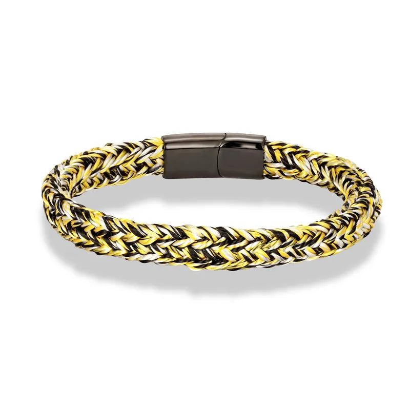 Captain’s Knot Bracelet  Navy Style Black Stainless Steel Handmade Accessory