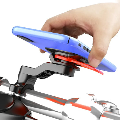 Shockproof Bike & Motorcycle Phone Mount – Rotating Handlebar Holder | 4.7–7.2" (5 Configs)