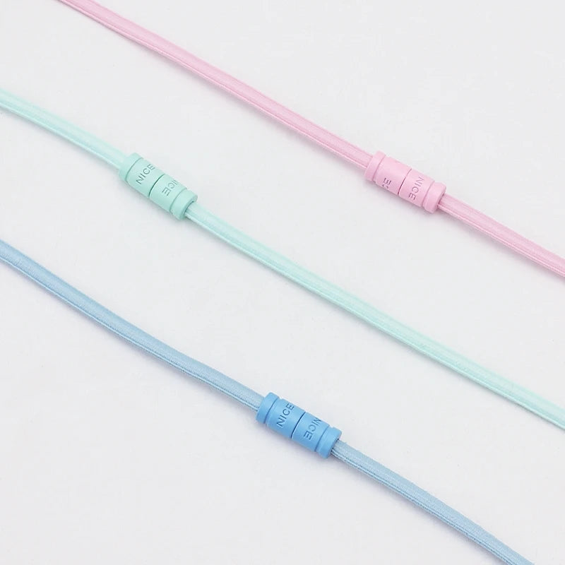 No-Tie Elastic Shoelaces with Color Buckle