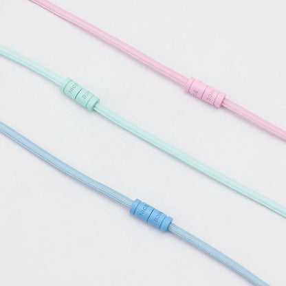 No-Tie Elastic Shoelaces with Color Buckle