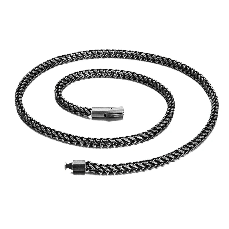 Cuban Link Chain Necklace - Stainless Steel, 6mm, 4 Lengths, Men