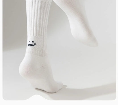 Cotton Crew Socks – Soft Blend Mid-Tube, Unisex 35-44