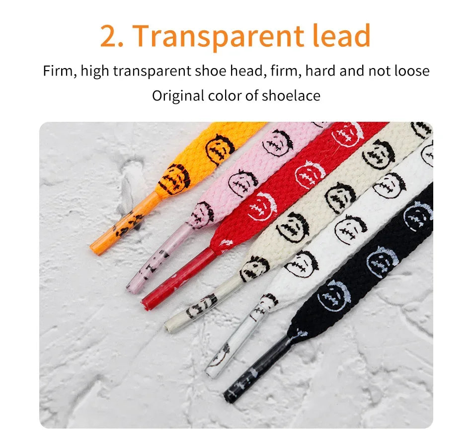 Bandana Graphic Flat Shoelaces, 70–200 cm