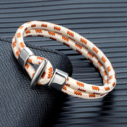 Nautical Rope Bracelet – Stainless Steel Magnetic Clasp | Men & Women