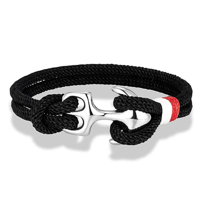 Nautical Survival Bracelet  Dual Rope with Stainless Steel Anchor deideas