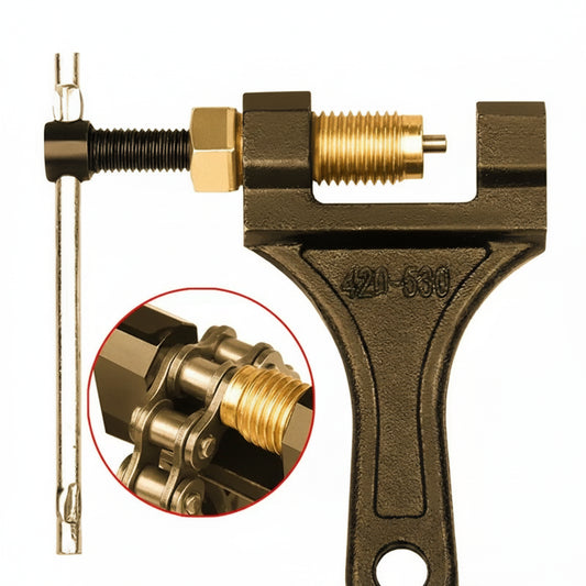 Motorcycle Chain Breaker & Link Splitter Tool Universal 420-530 Carbon Steel