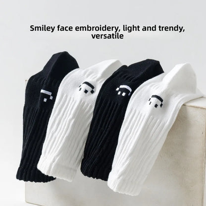 Cotton Crew Socks – Soft Blend Mid-Tube, Unisex 35-44