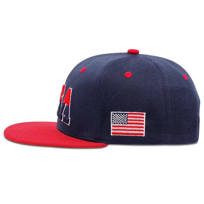 American Flag Baseball Cap, Snapback & Mesh Styles