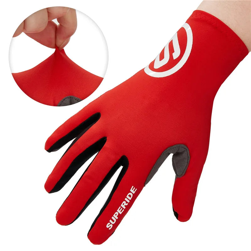 Full Finger Cycling Gloves - Padded, Breathable, Touchscreen, 6 Colors, S-XL