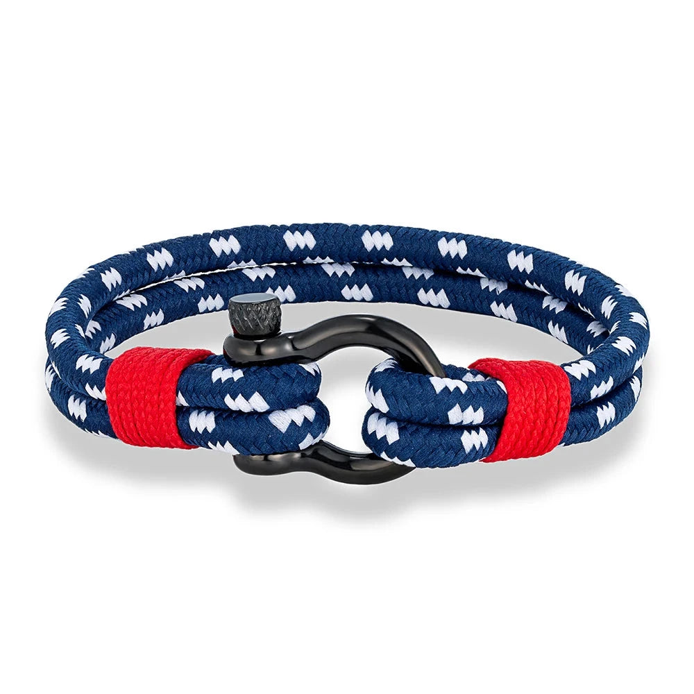 Classic Navy Rope Bracelet  Minimalist Unisex Jewelry Gift deideas