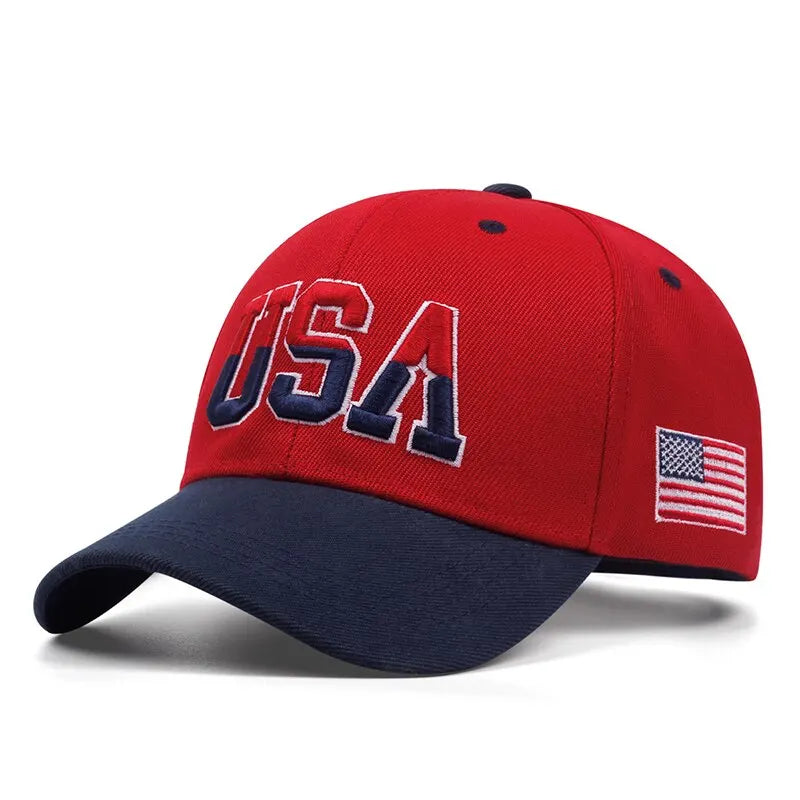 American Flag Baseball Cap, Snapback & Mesh Styles