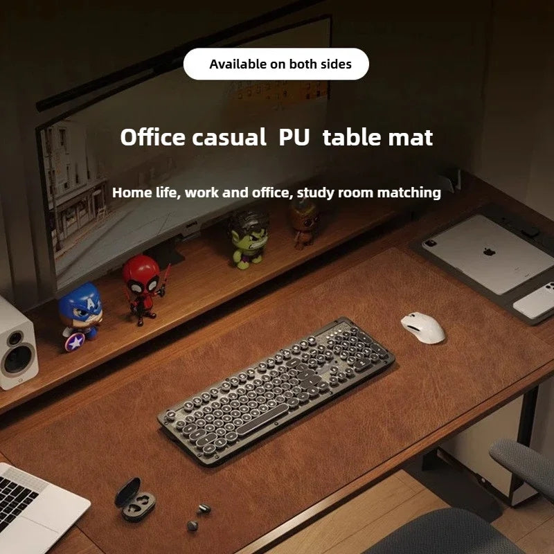 Retro Large Mouse Pad – Waterproof, Non-Slip PU Suede Desk Mat for Computer & Gaming deideas