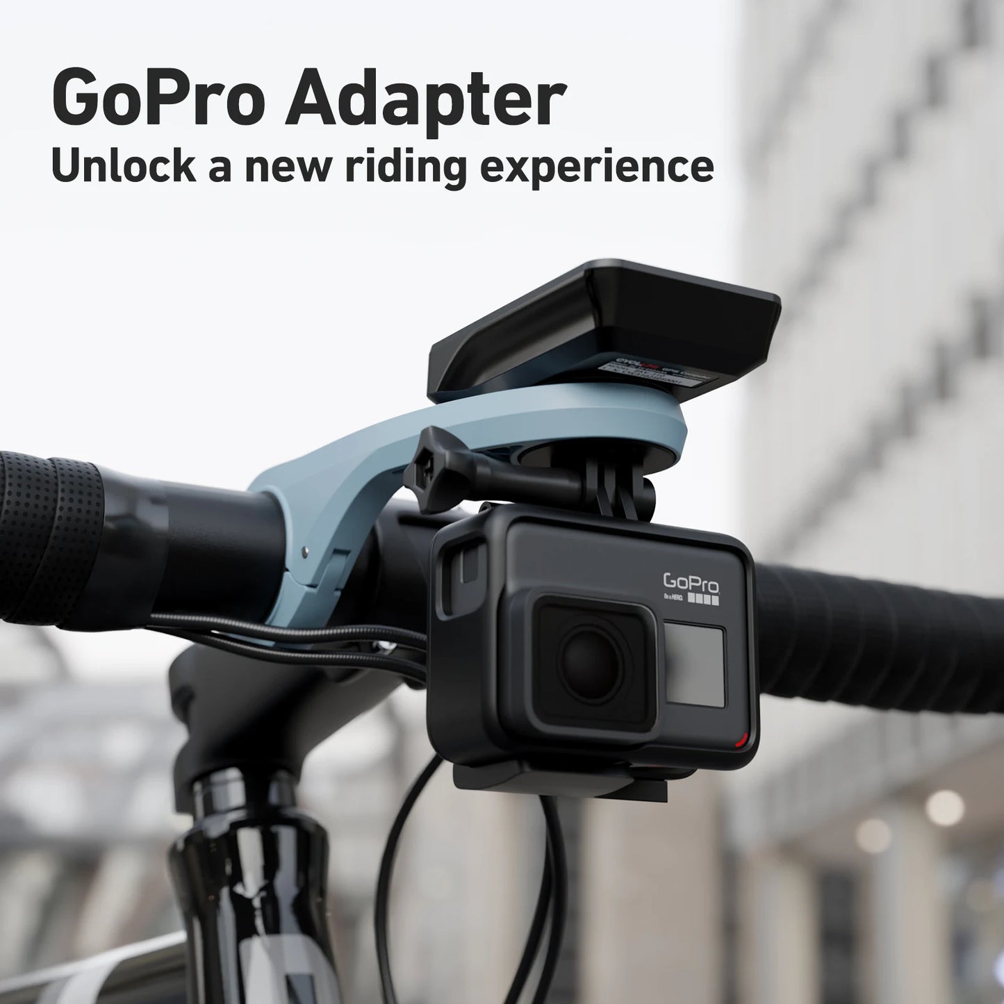 Bike Computer & GPS Mount S2 – Action Camera & Headlight Bracket (Black / Pink / Blue)