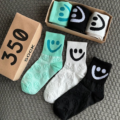 Cute Socks 3-Pair Gift Box Set – Korean Style | Unisex