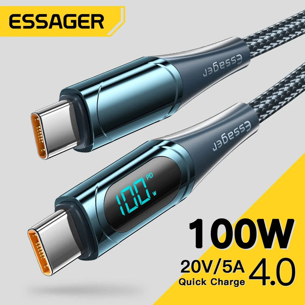 USB-C to USB-C Fast Charging Cable 100W/5A deideas