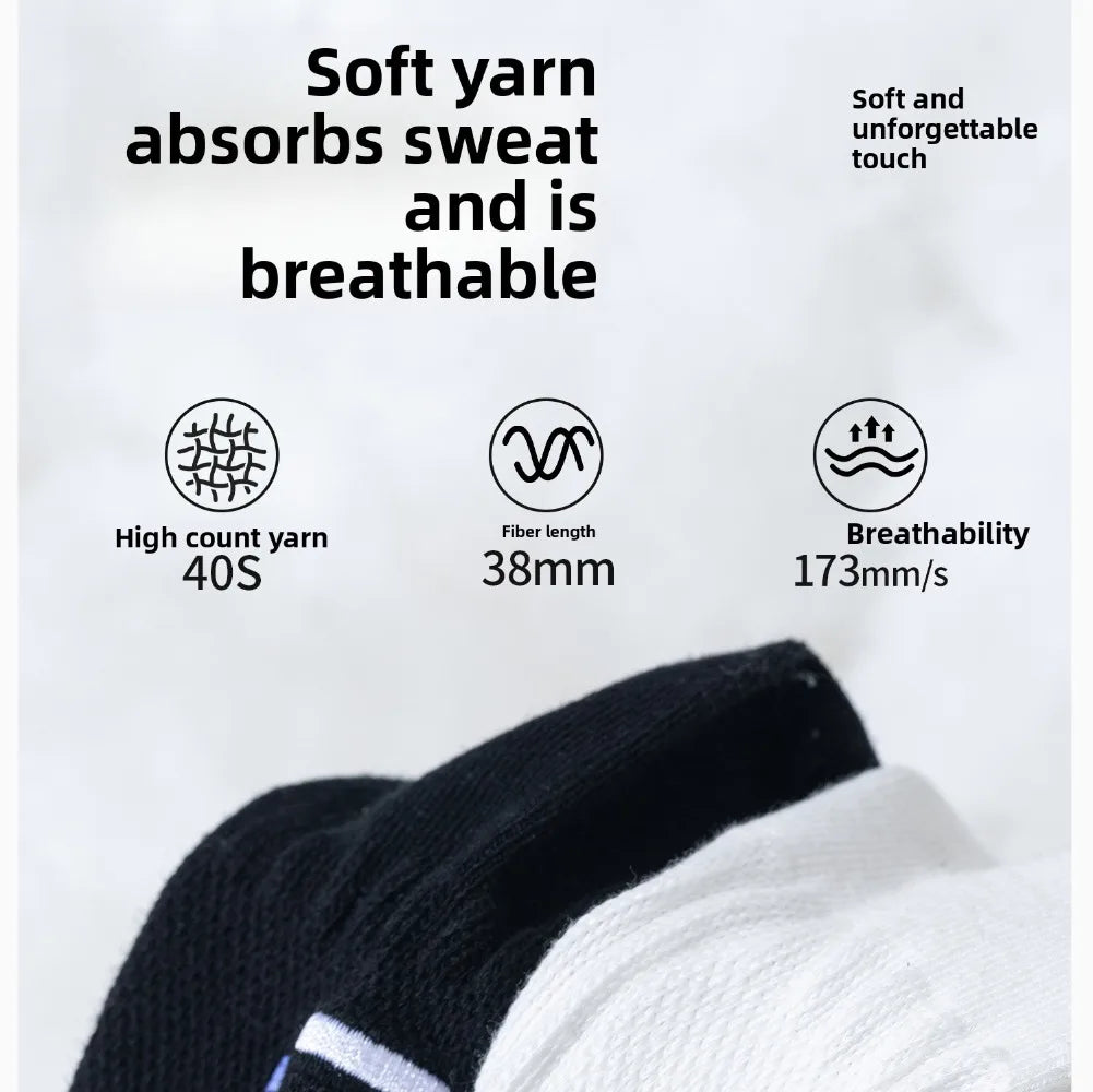 Cotton Crew Socks – Soft Blend Mid-Tube, Unisex 35-44