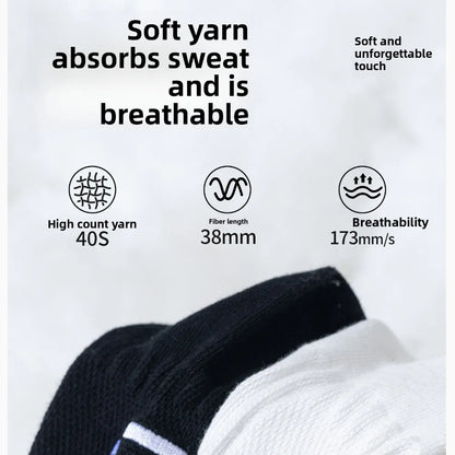 Cotton Crew Socks – Soft Blend Mid-Tube, Unisex 35-44