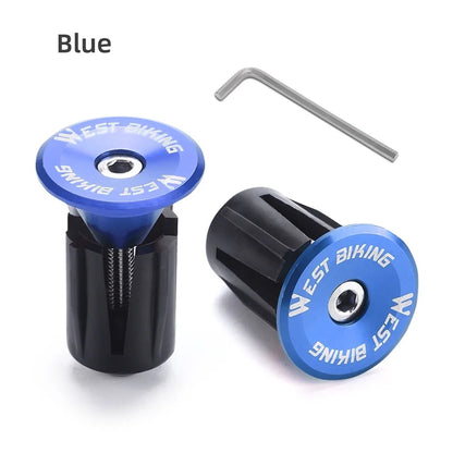 Aluminum Alloy Handlebar Bar End Plugs - 6061, Mechanical Expansion, 8 Colors