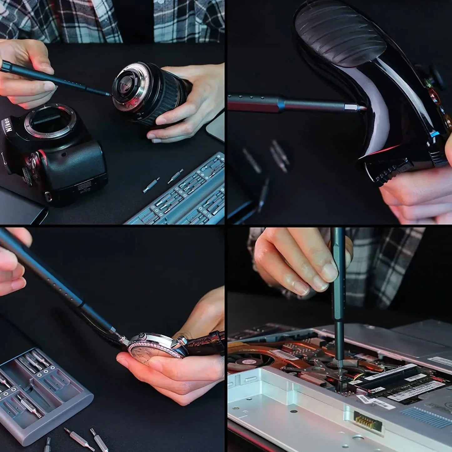 Screwdrivers 96 in 1 small, repair kit for glasses, watches, PC, iPhone deideas