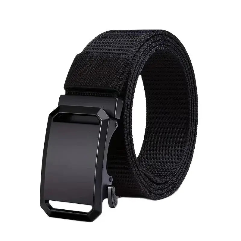 Canvas Tactical Belt - Automatic Buckle, 3.8cm, 125cm, 6 Colors, Unisex