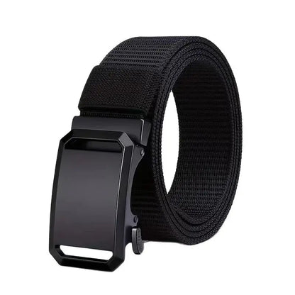 Canvas Tactical Belt - Automatic Buckle, 3.8cm, 125cm, 6 Colors, Unisex