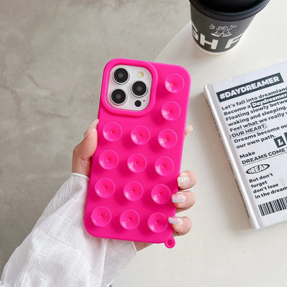 Silicone iPhone Case with Lanyard - Shockproof, Anti-Slip, 6 Colors, iPhone 11-17 Pro Max