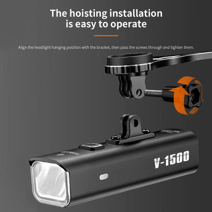Rechargeable Bike Light - Up to 1500 Lumens, IPX6, 4800mAh, USB, 6 Models