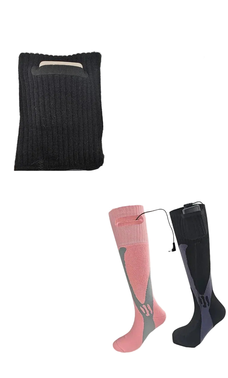 Premium Heated Socks - Rechargeable 5000mAh Electric Foot Warmers | Winter Sports & Outdoor