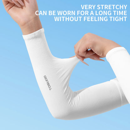 Mangas para brazos de seda helada – Protección UV UPF 50+, refrescantes y de secado rápido | 1, 2 o 3 pares