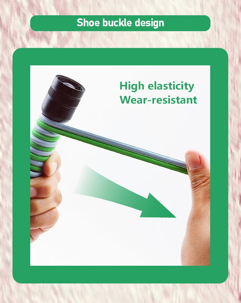 No-Tie Elastic Shoelaces with Color Buckle