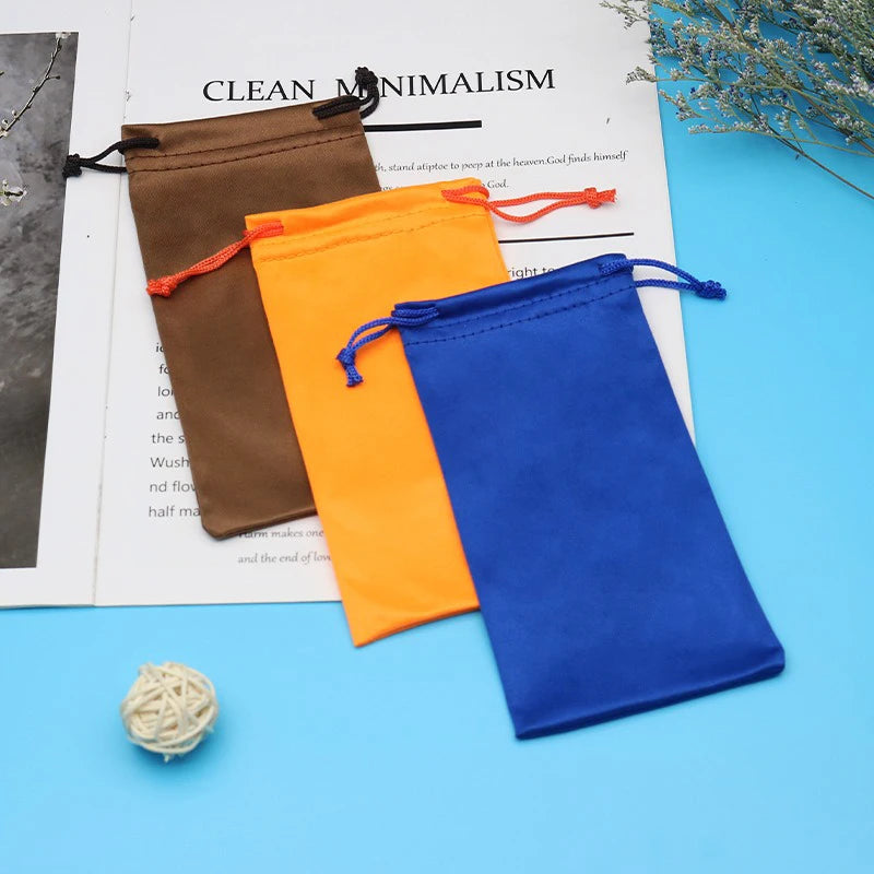 Bolsa de microfibra premium para gafas - Funda protectora suave para gafas de sol y accesorios