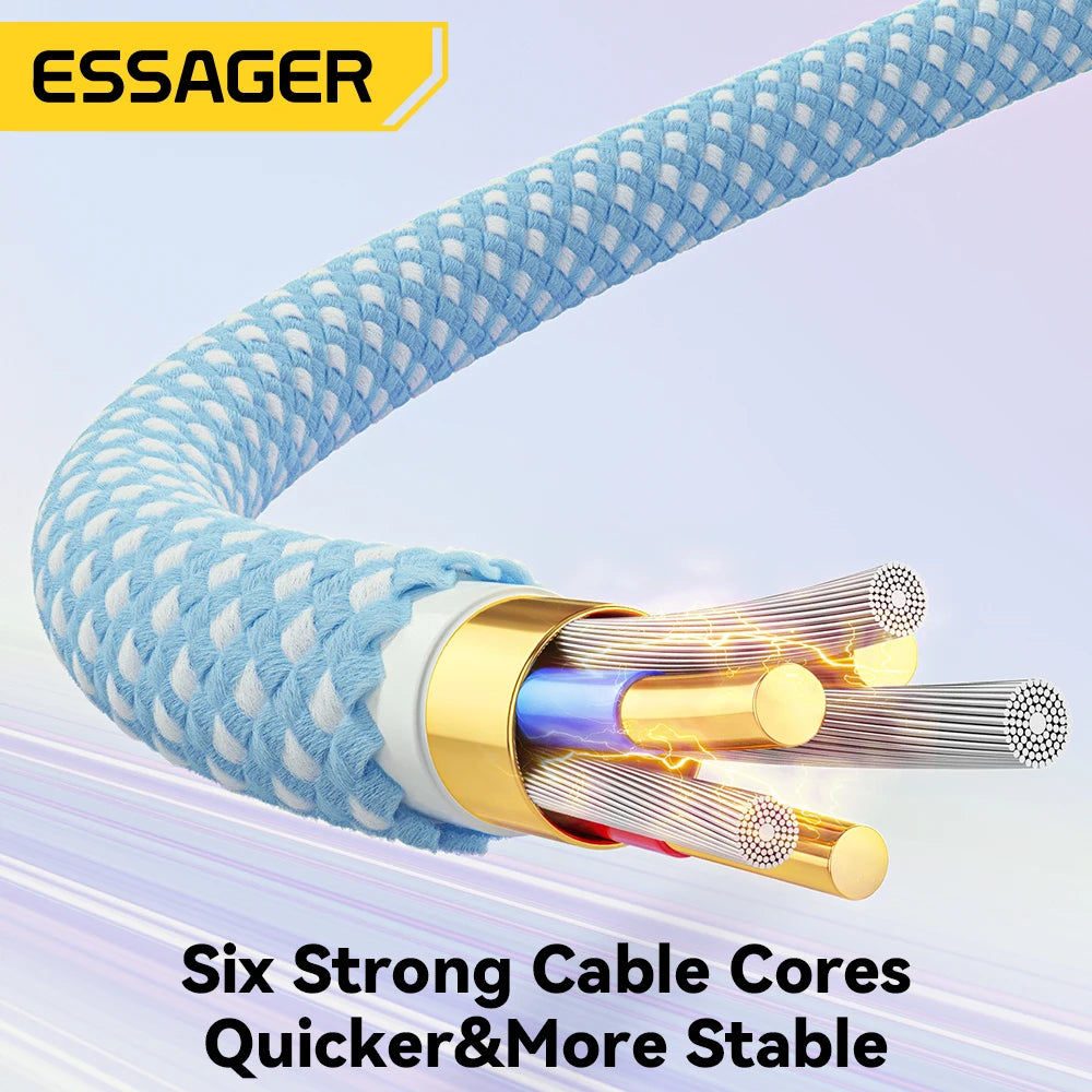 USB-C to USB-C Cable 100W - 5A Fast Charging, Braided
